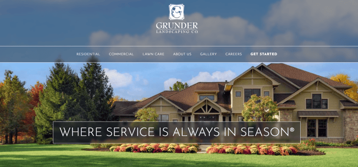 Grunder Landscaping home mage